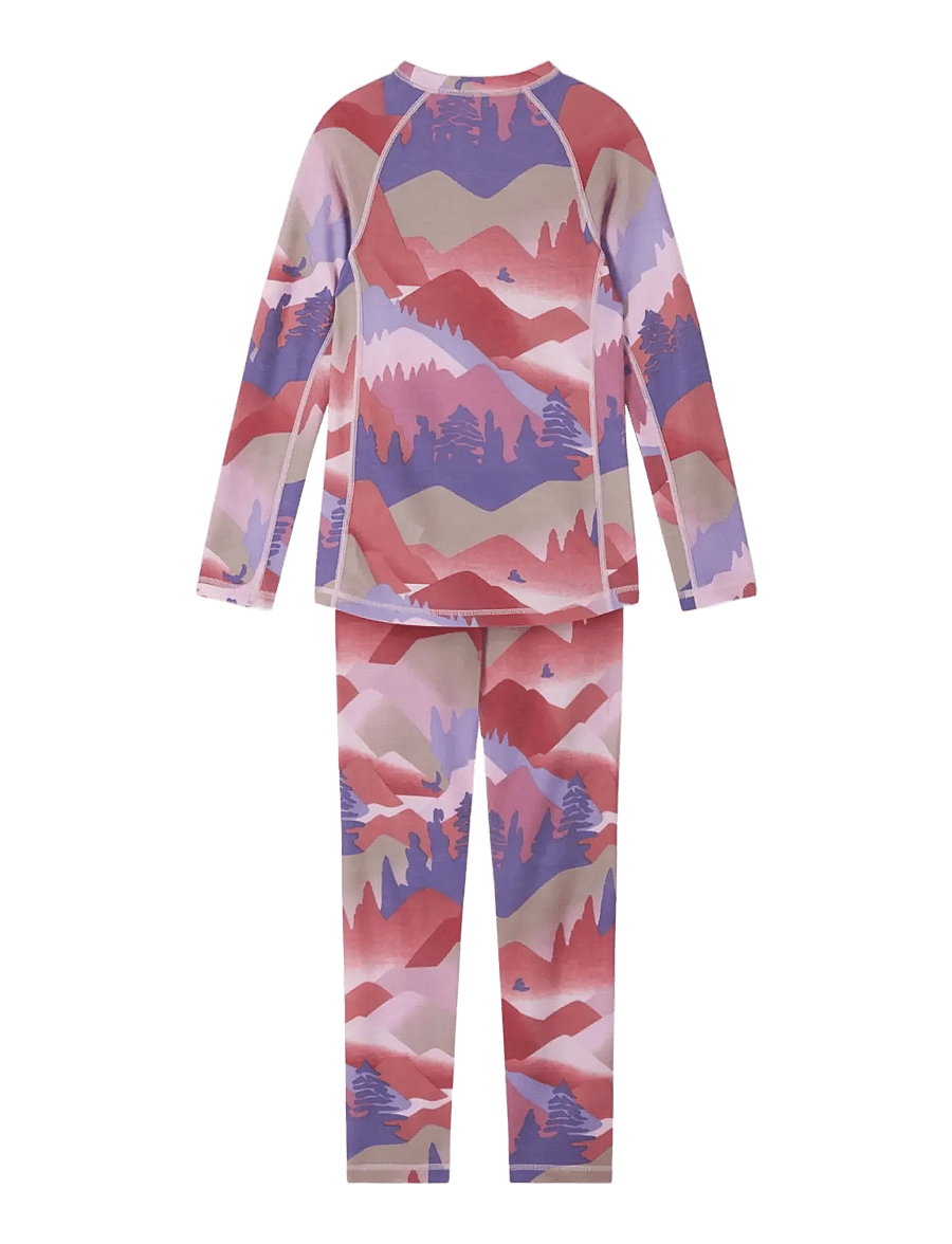 Reima - Wool base layer set, Taitoa - termosæt - grey pink - 2