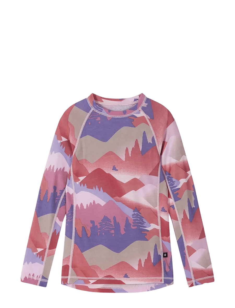 Reima - Wool base layer set, Taitoa - termosæt - grey pink - 3