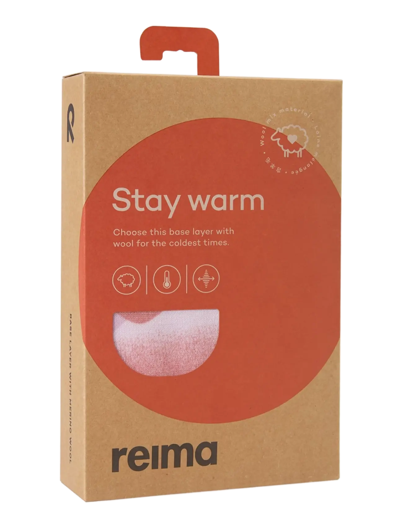 Reima - Wool base layer set, Taitoa - termosæt - grey pink - 5