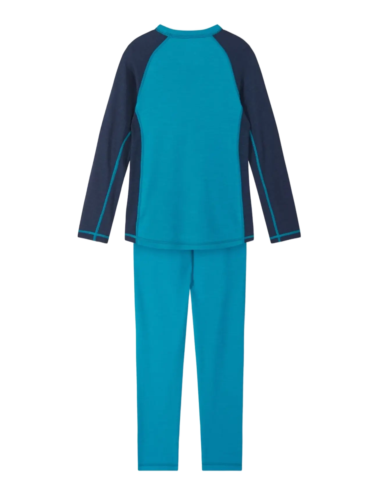 Reima - Wool base layer set, Taitoa - underställ baby - aquatiblue - 2