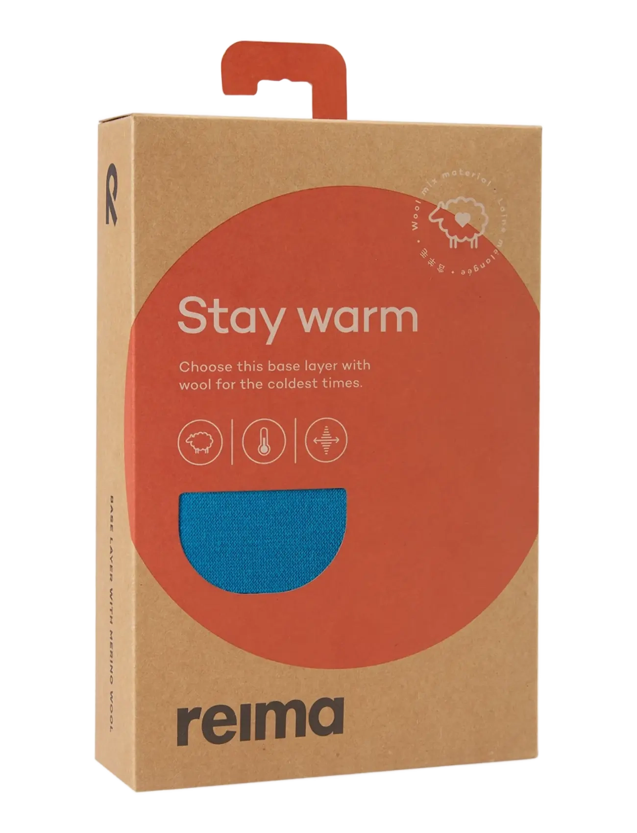 Reima - Wool base layer set, Taitoa - underställ baby - aquatiblue - 3