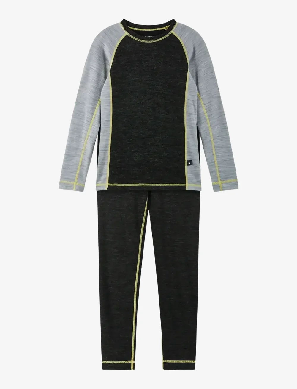 Reima - Wool base layer set, Taitoa - underställ baby - black melange - 0