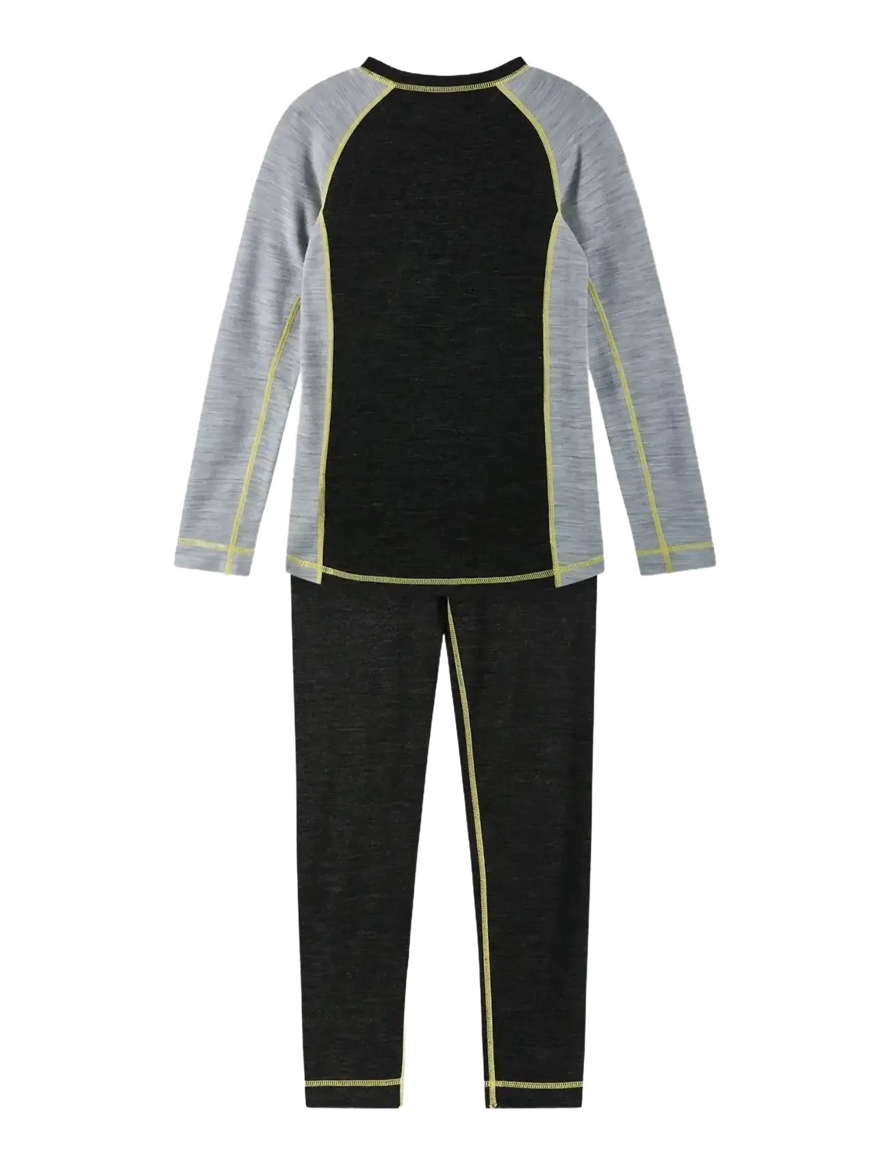 Reima - Wool base layer set, Taitoa - outerwear - black melange - 1