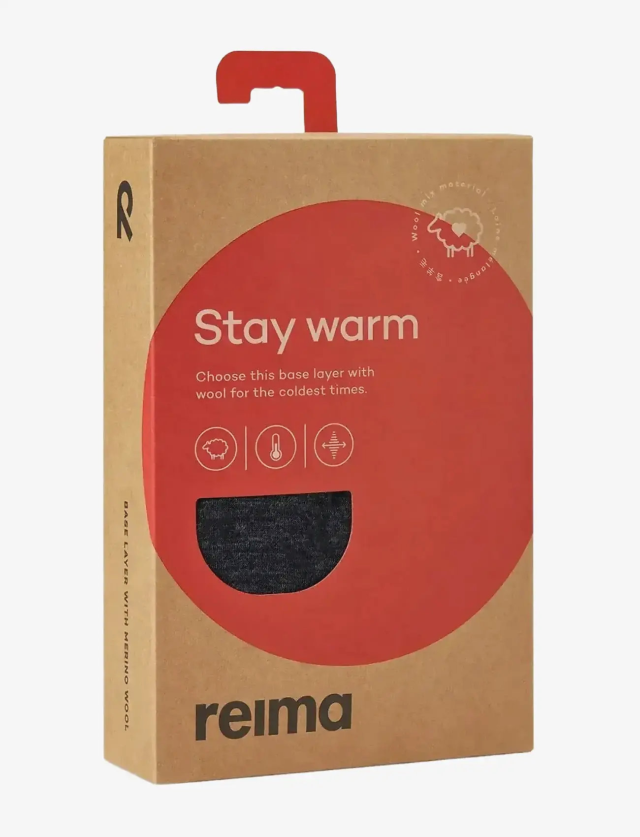 Reima - Wool base layer set, Taitoa - ytterkläder - black melange - 4