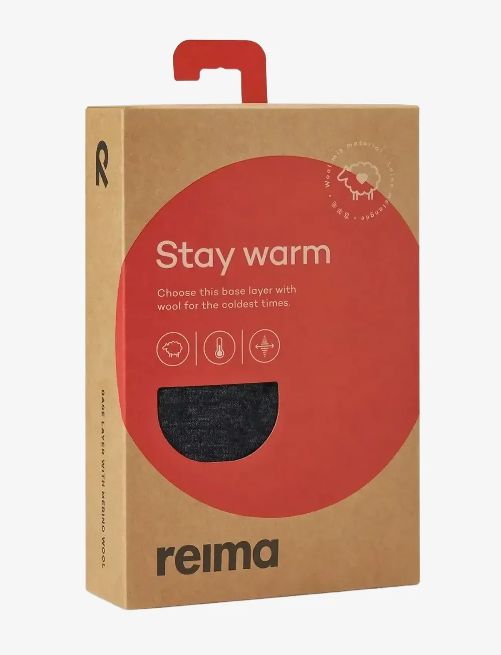 Reima - Wool base layer set, Taitoa - underställ baby - black melange - 4