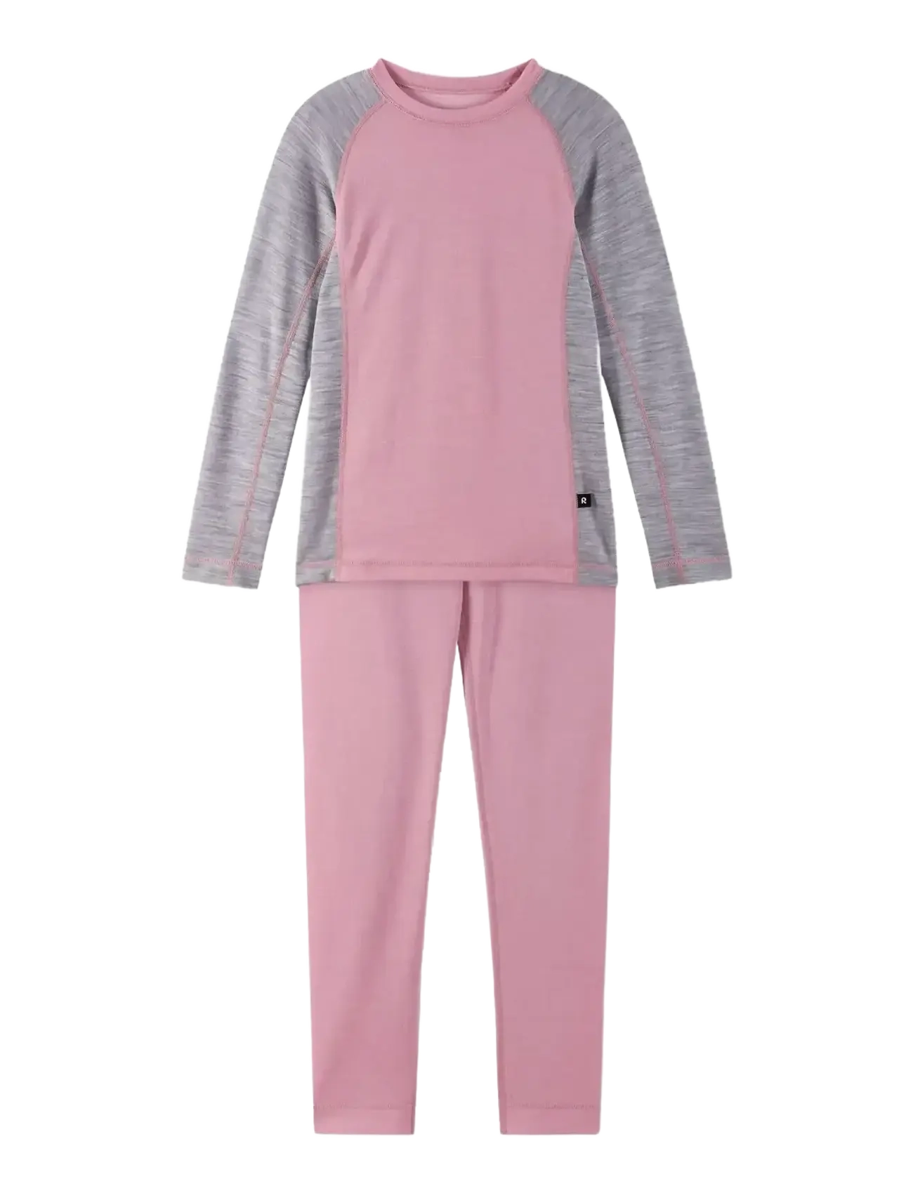 Reima Wool Base Layer Set, Taitoa, Børn, Uld Undertøj Sæt, Pink, Str: 90