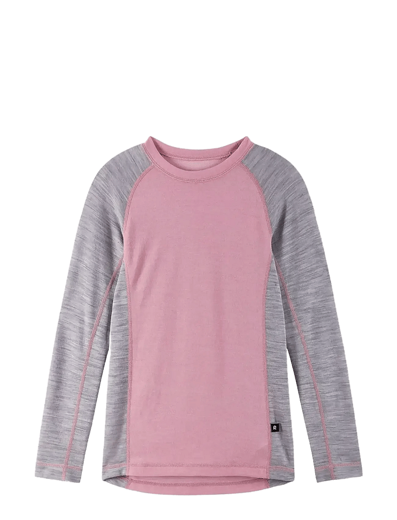 Reima - Wool base layer set, Taitoa - alusriided beebidele - grey pink - 2
