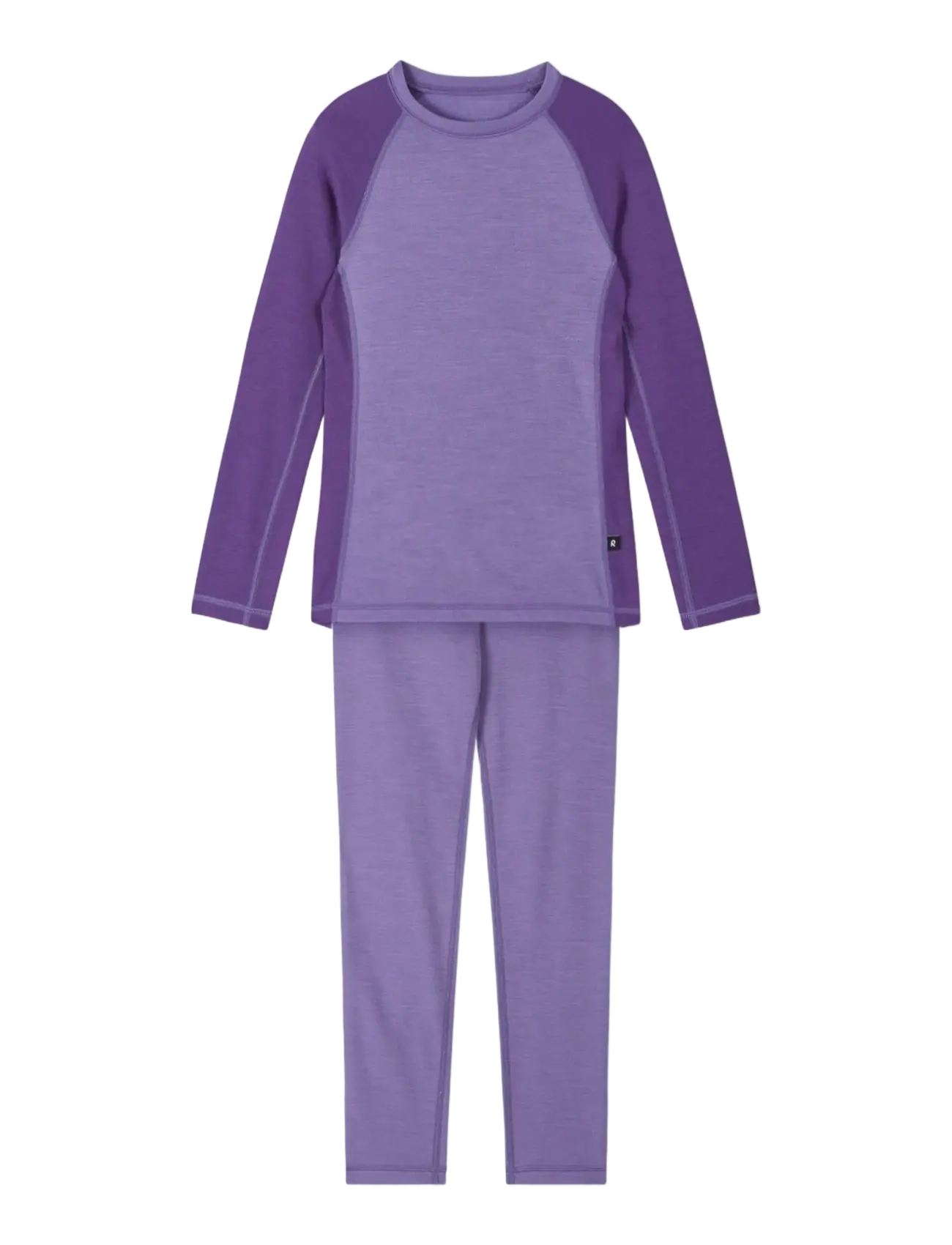 Reima Wool base layer set, Taitoa - Funkionsunterwäsche - baby - MISTY VIOLET / purple