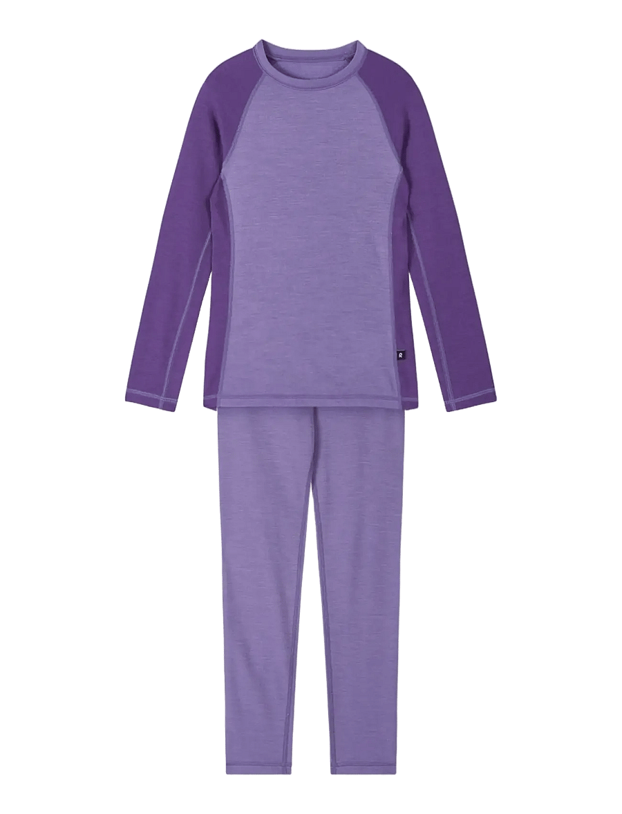 Reima - Wool base layer set, Taitoa - base layer baby - misty violet - 1