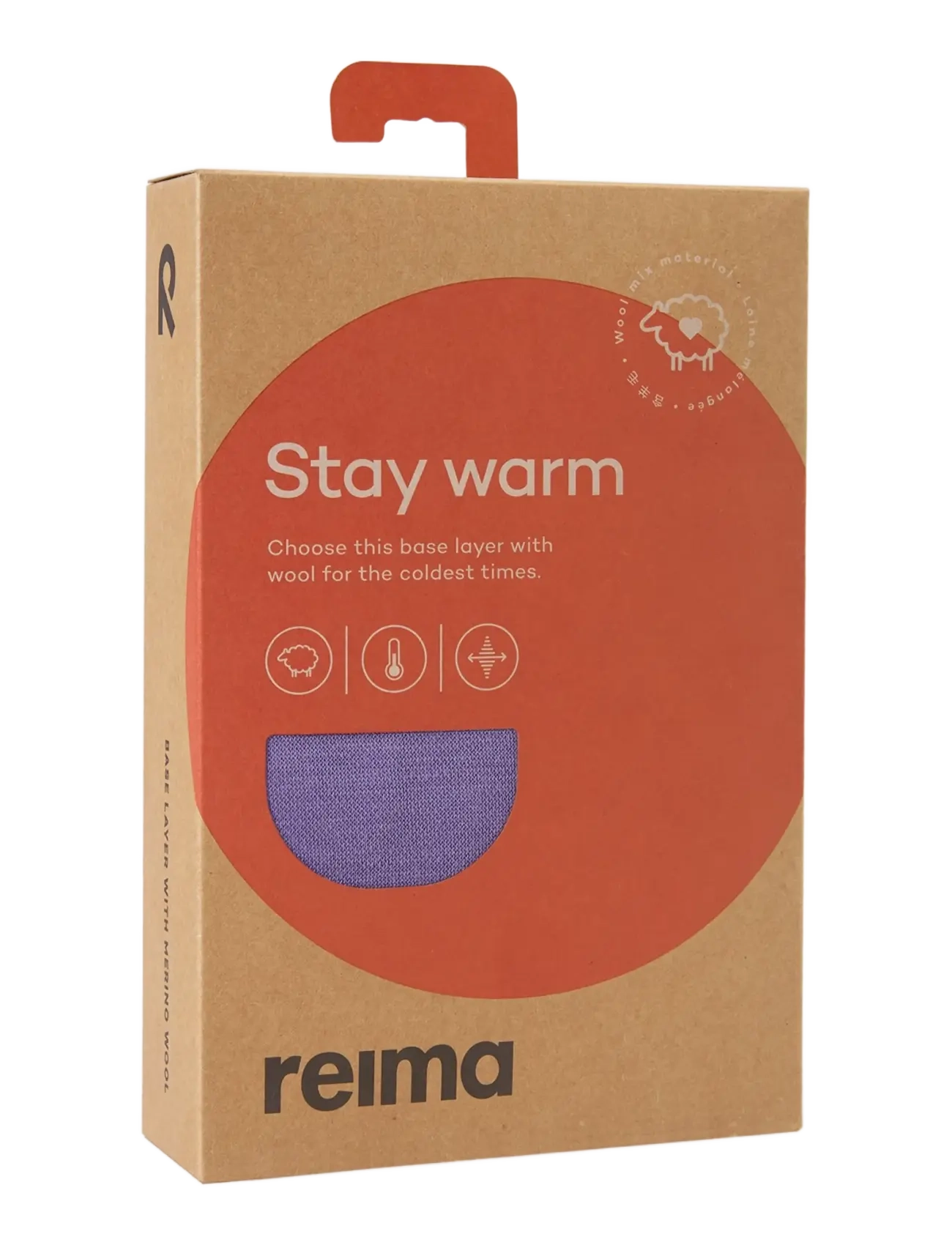 Reima - Wool base layer set, Taitoa - base layer baby - misty violet - 3