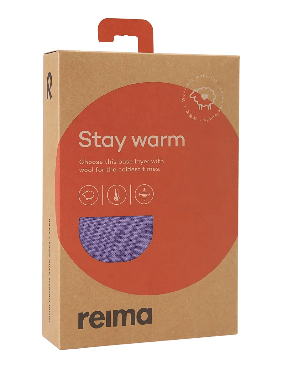 Reima - Wool base layer set, Taitoa - base layer baby - misty violet - 3