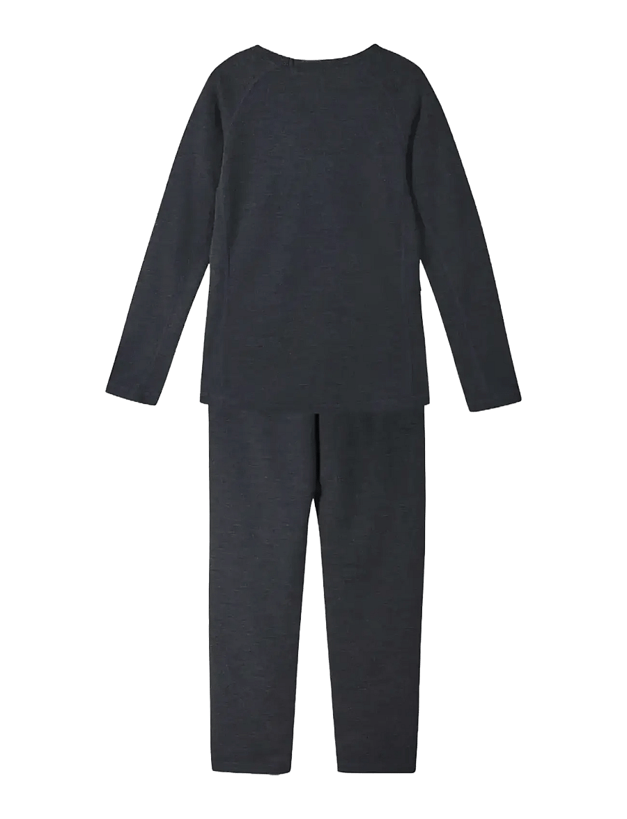 Reima - Thermal set, Lani - termoveļas komplekti - black melange - 1