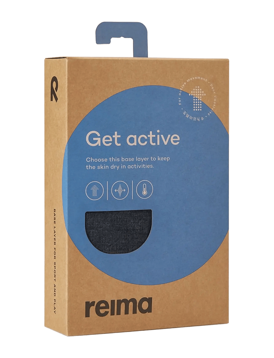 Reima - Thermal base layer set, Lani - underställsset - black melange - 4