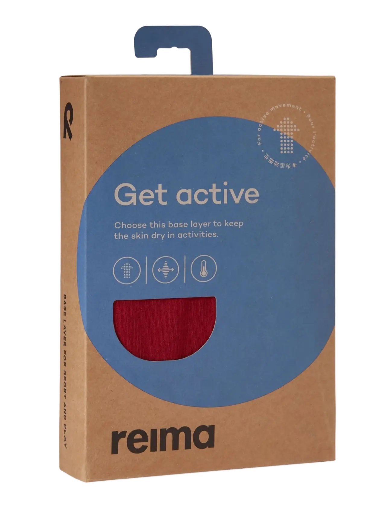 Reima - Thermal base layer set, Lani - underställsset - cranberry - 5