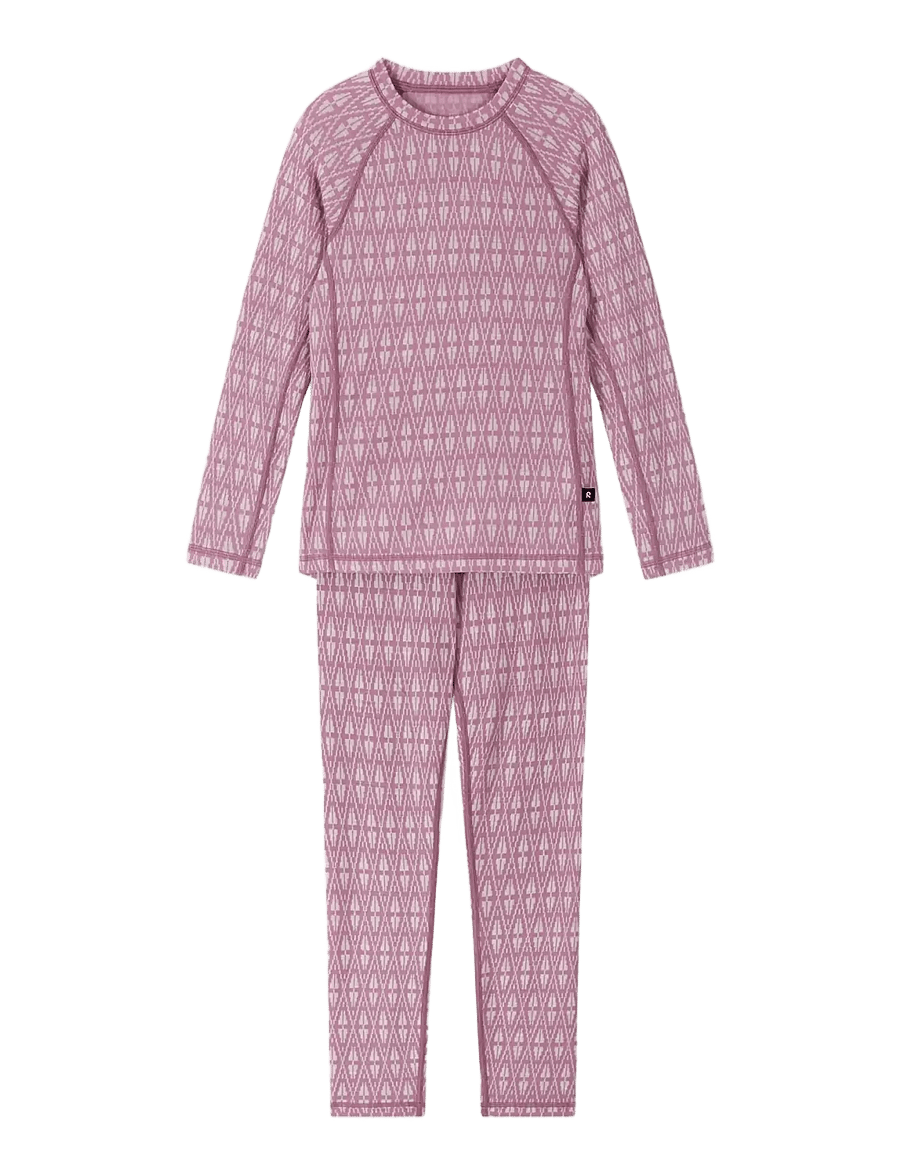 Reima - Wool base layer set, Taival - termosæt - grey pink - 0