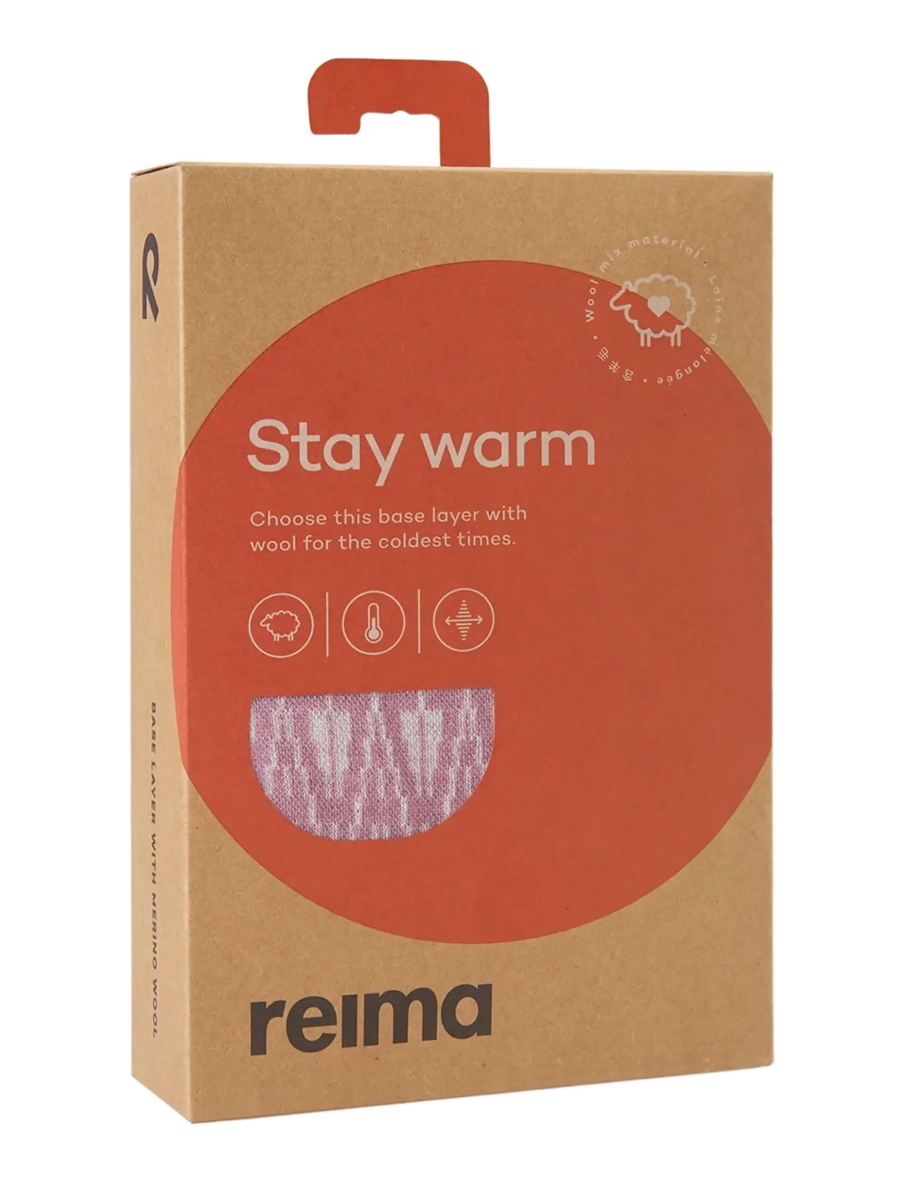 Reima - Wool base layer set, Taival - termosæt - grey pink - 2