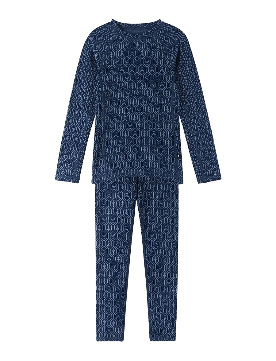 Reima - Wool base layer set, Taival - base layer sets - navy - 0