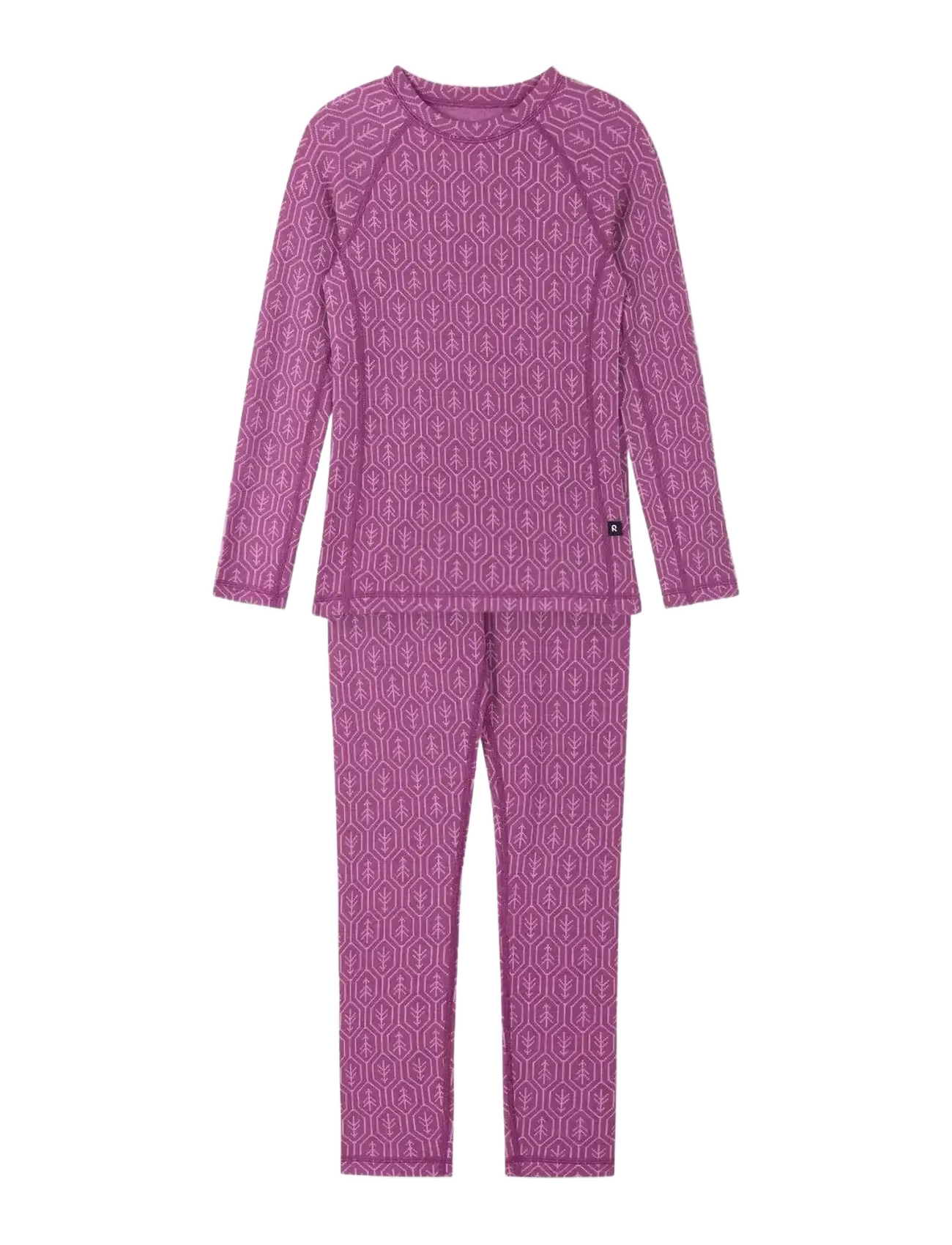 Reima Wool Base Layer Set, Taival, 80, Purple, Basislag > Baselayer-Sæt, Børn