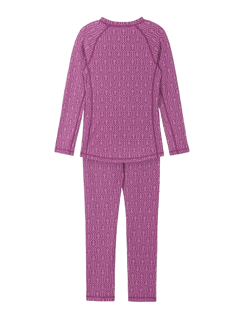 Reima - Wool base layer set, Taival - termosæt - red violet - 1