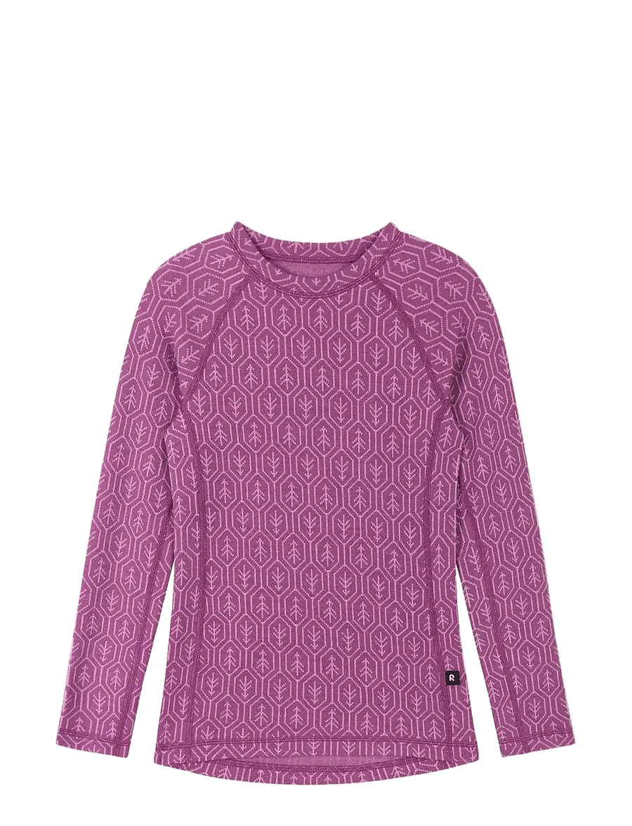 Reima - Wool base layer set, Taival - funktionsunterwäsche - sets - red violet - 2