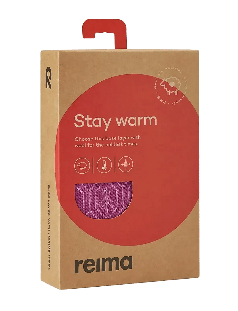 Reima - Wool base layer set, Taival - termosæt - red violet - 4