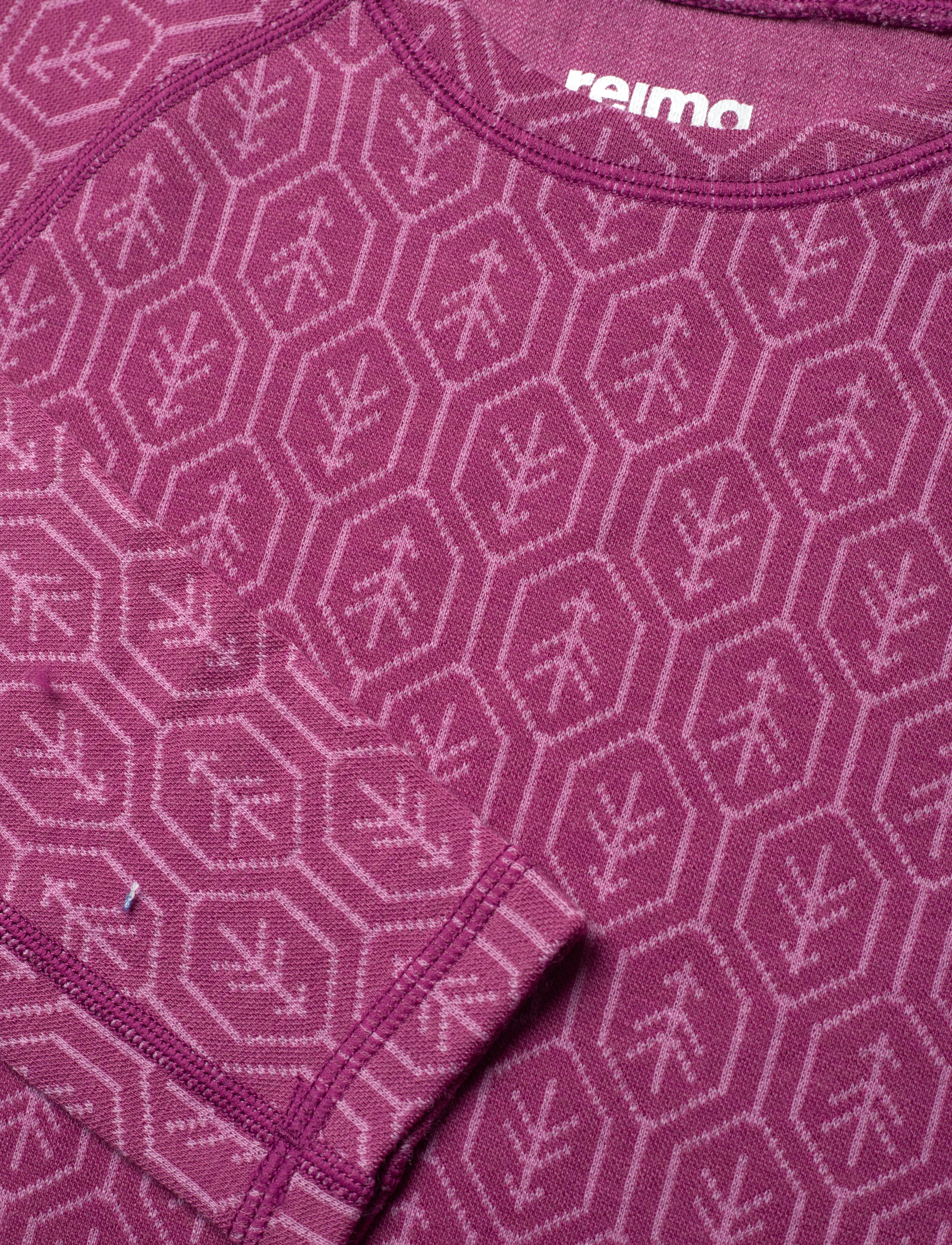 Reima - Wool base layer set, Taival - overtøj - red violet - 5
