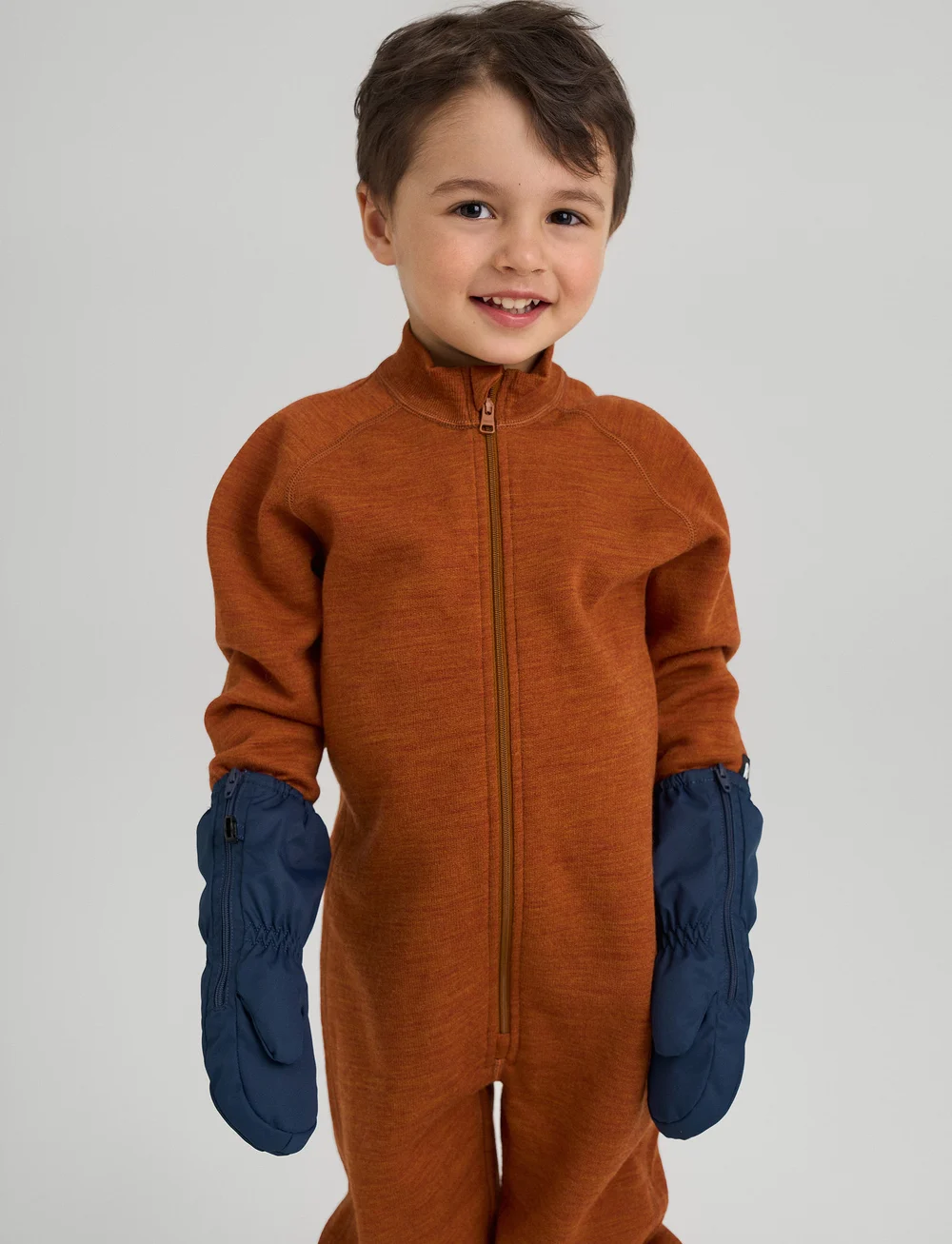 Reima - Wool overall, Parvin - långärmade - cinnamon brown - 0