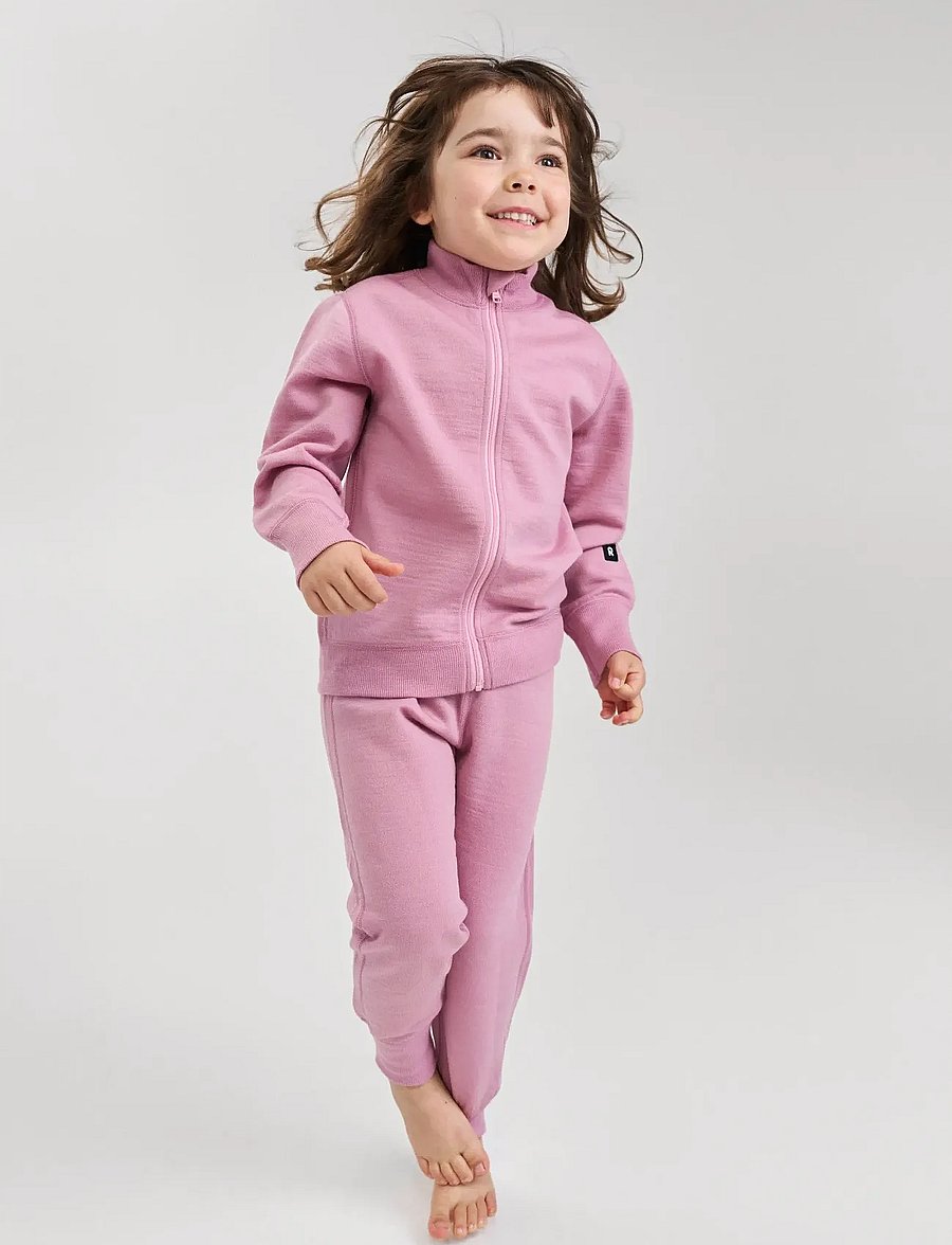 Reima - Wool sweater, Mahin - sweatshirts - grey pink - 2