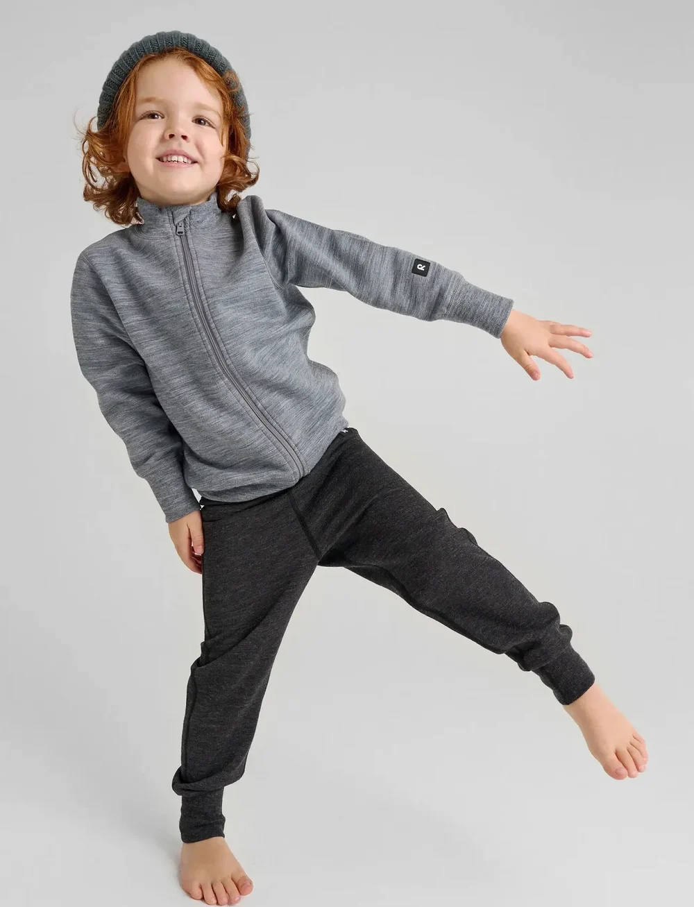 Reima - Wool sweater, Mahin - sweatshirts - melange grey - 0