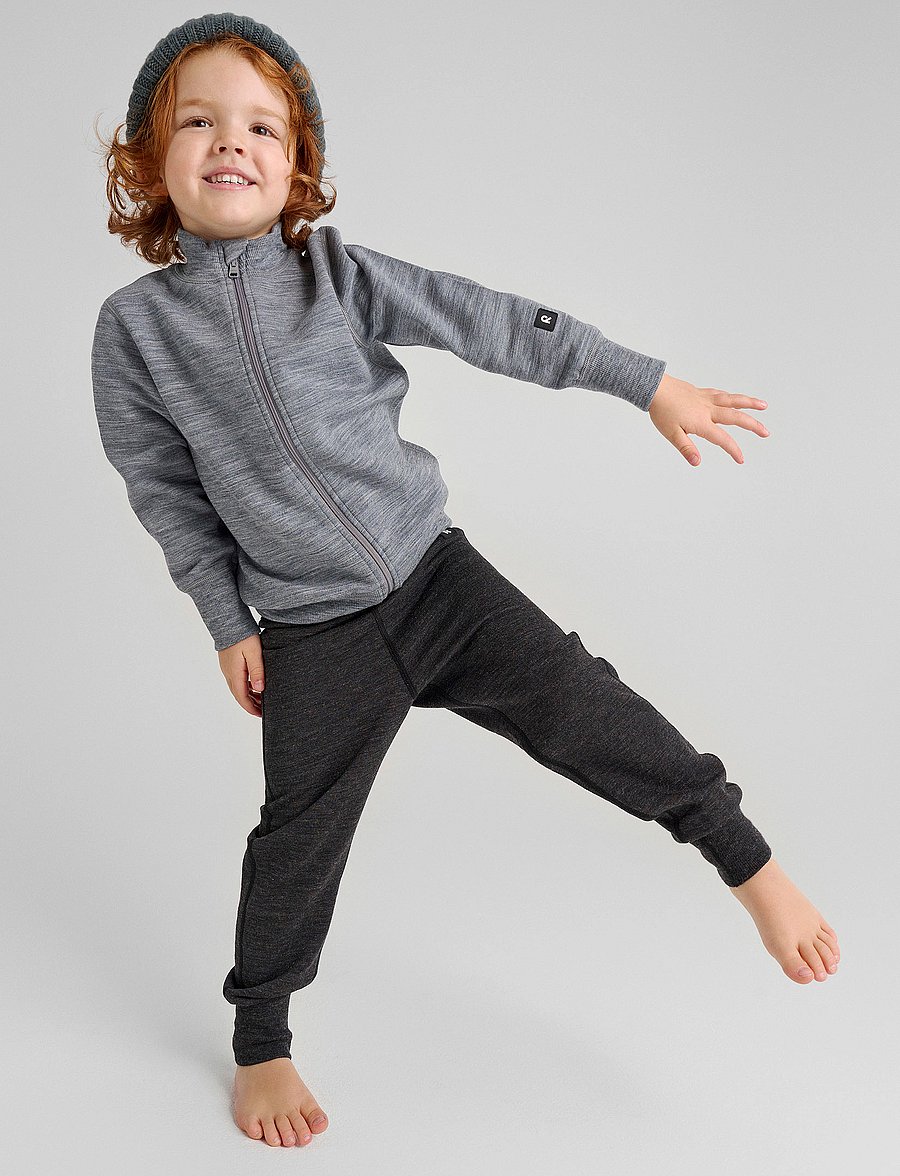 Reima - Wool pants, Misam - isolerade byxor - black melange - 0