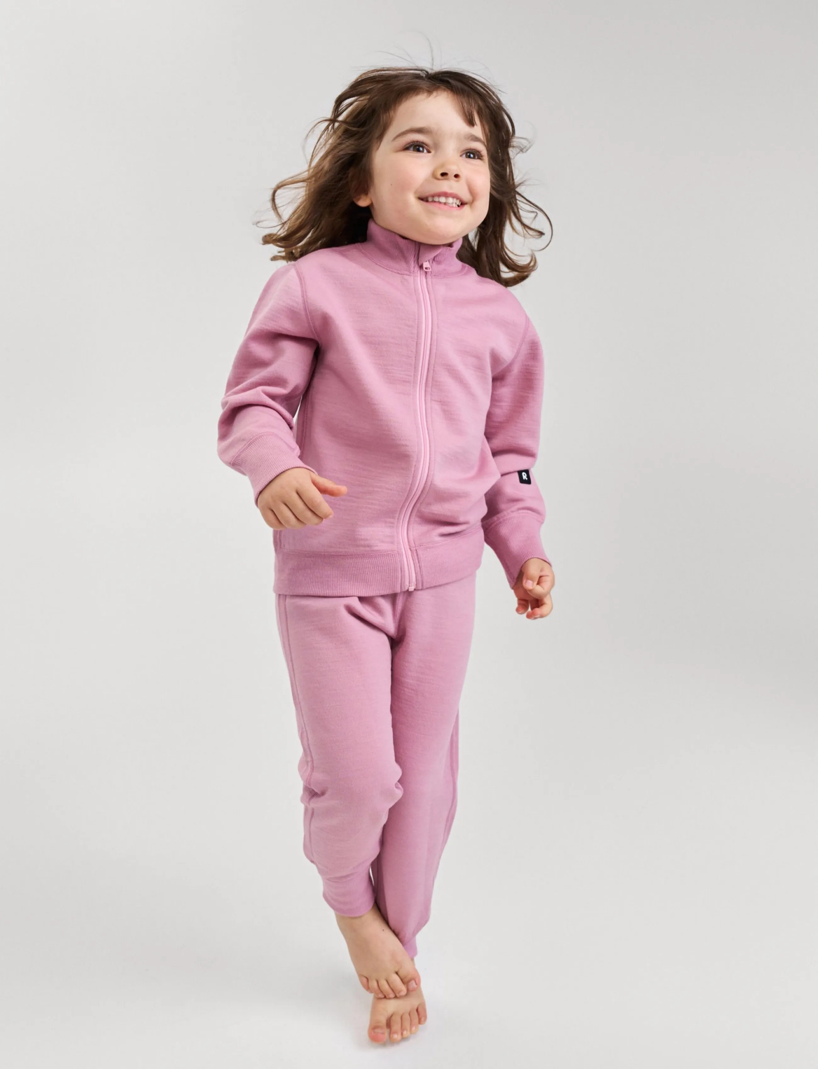 Reima - Wool pants, Misam - sweatpants - grey pink - 3