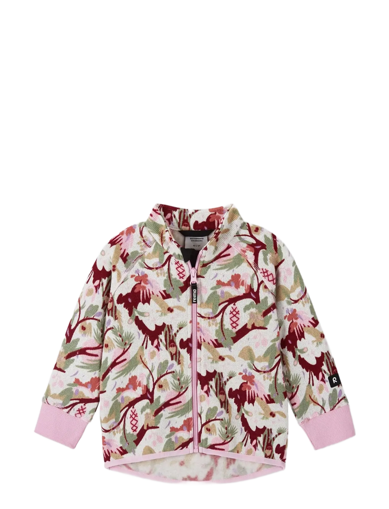 Reima Fleece sweater, Ornament - Fleecejacken - LIGHT HEATHER / pink/rose