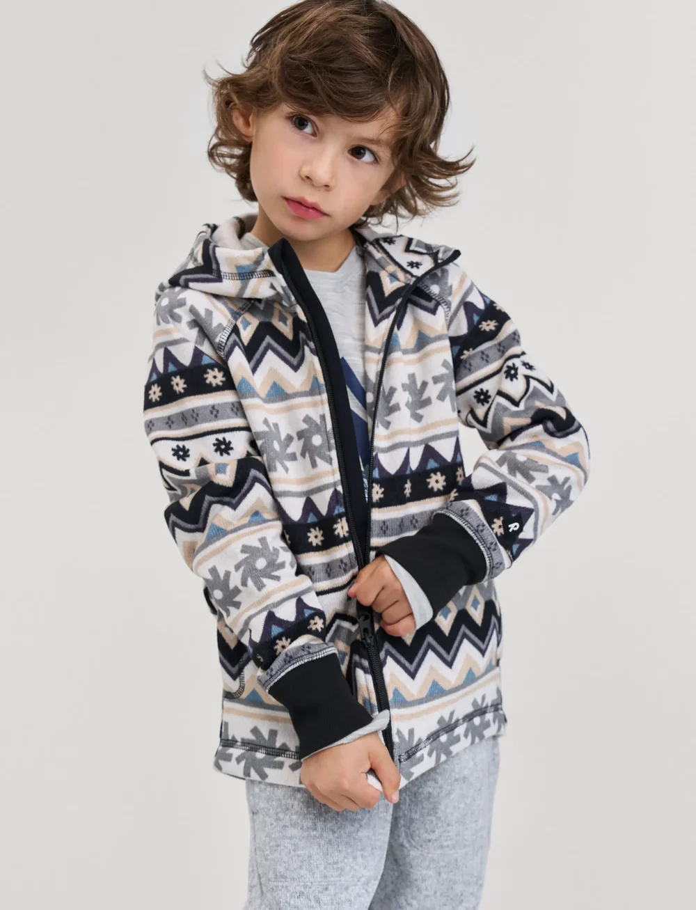 Reima - Fleece hoodie, Northern - isolerede jakker - black - 3