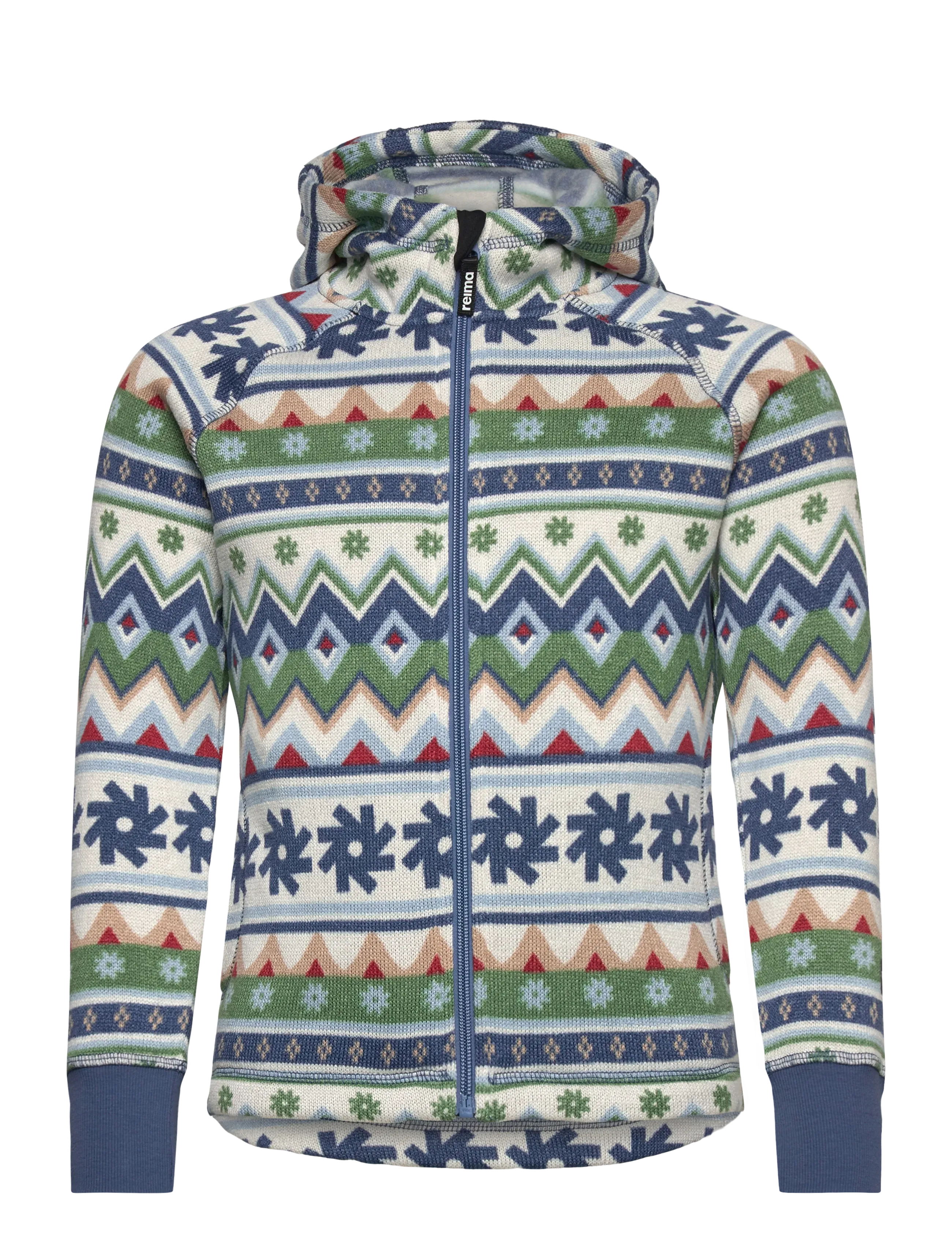 Reima Kids' fleece jacket Northern - Fleecejacke - GREEN CLAY / blue