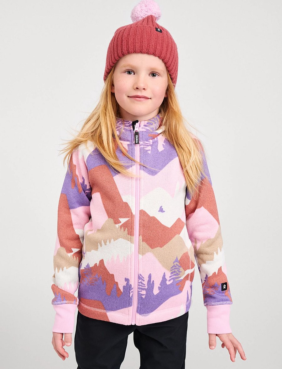 Reima - Fleece hoodie, Northern - isolierte jacken - grey pink - 0