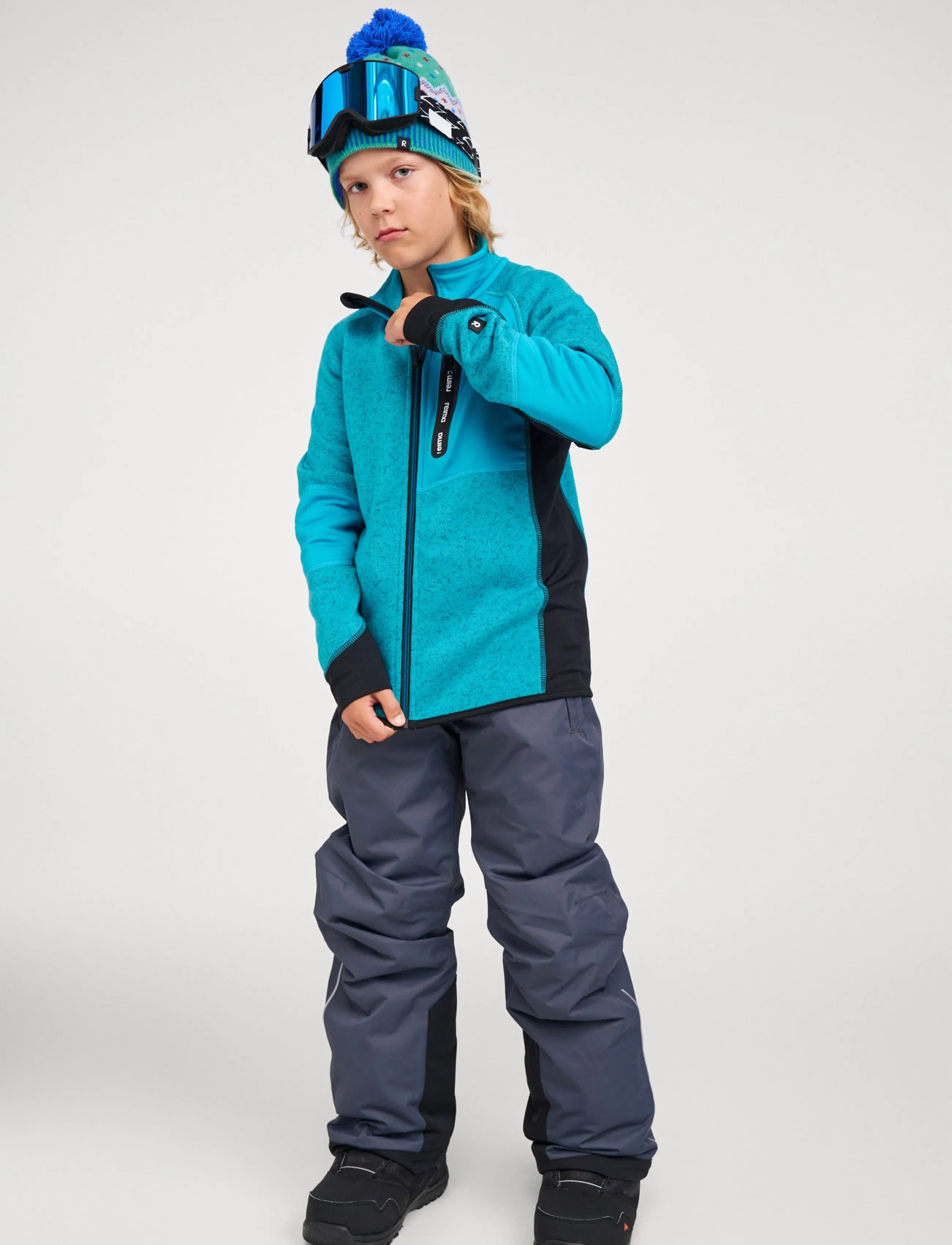 Reima Fleece sweater, Liukuen - Reima - AQUATIBLUE / blue
