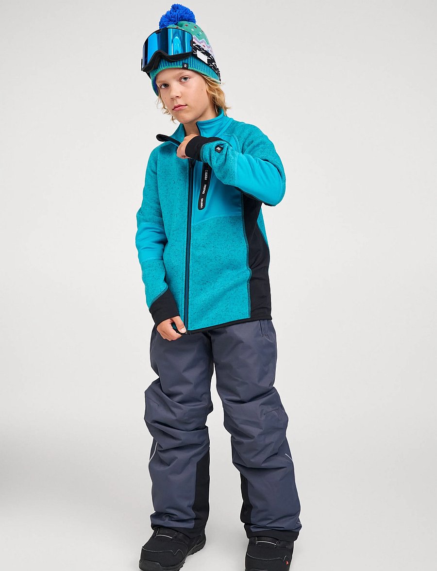 Reima - Fleece sweater, Liukuen - isolerade jackor - aquatiblue - 0