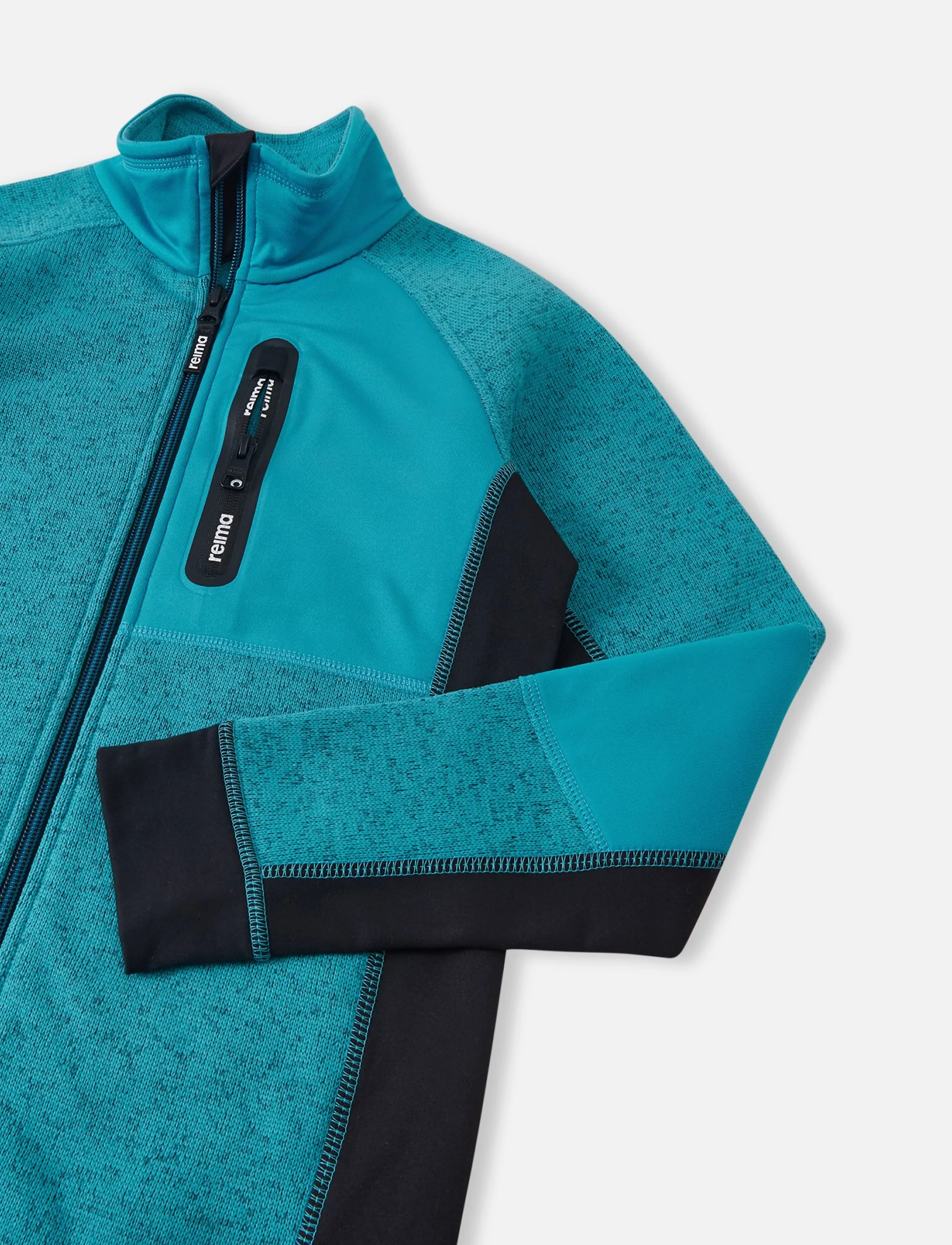 Reima - Fleece sweater, Liukuen - isolerade jackor - aquatiblue - 4