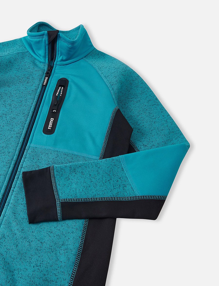 Reima - Fleece sweater, Liukuen - isolerade jackor - aquatiblue - 4