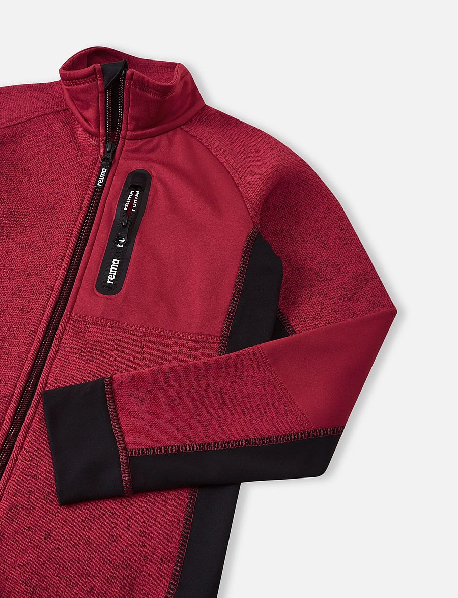 Reima - Fleece sweater, Liukuen - isolerade jackor - cranberry - 4