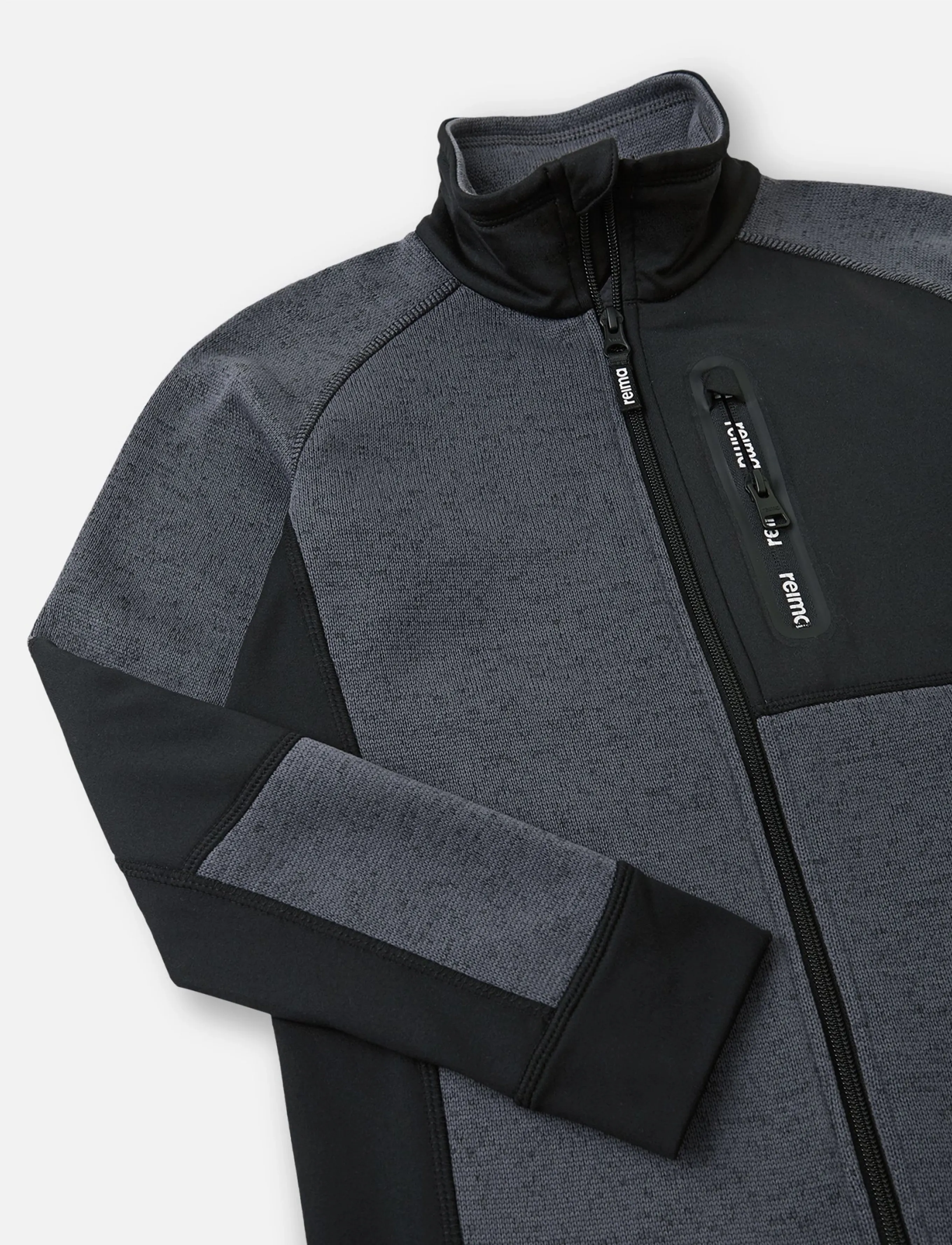 Reima - Fleece sweater, Liukuen - soft black - 5