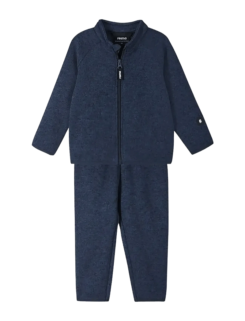Reima - Fleece set, Tahto - kombinezoni - jeans blue - 0