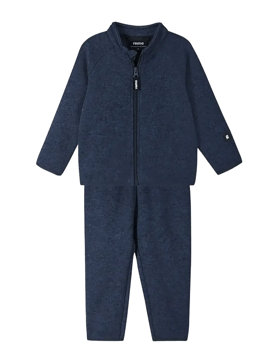 Reima - Fleece set, Tahto - coveralls - jeans blue - 0