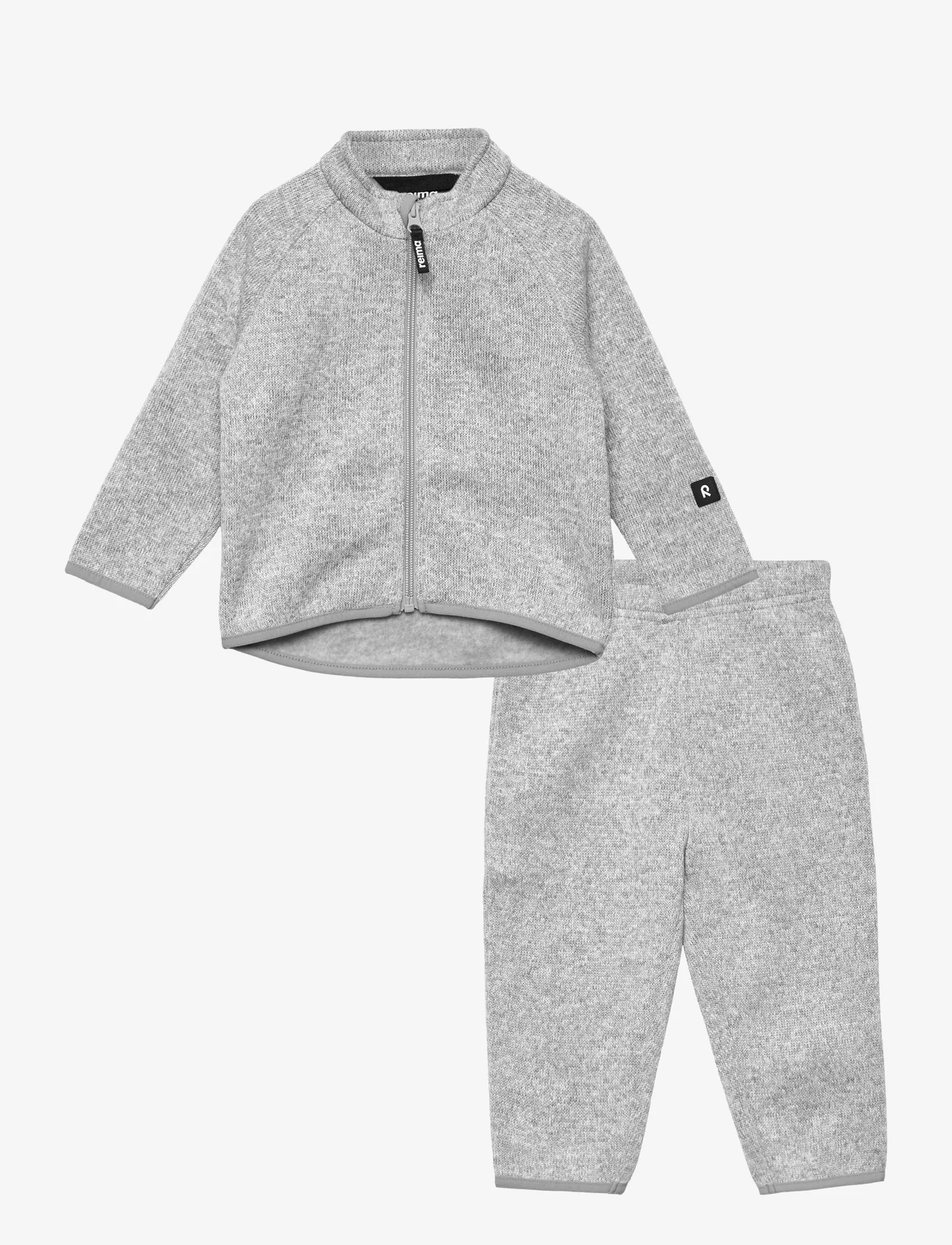 Reima - Fleece set, Tahto - overalls - melange grey - 0