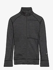 Reima - Kids' wool sweat jacket Mahti - sportiska stila džemperi - black melange - 0