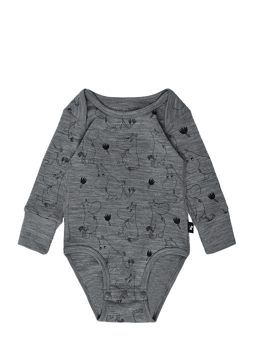 Reima - Bodysuit, Moomin Raraste - base layer baby - melange grey - 0