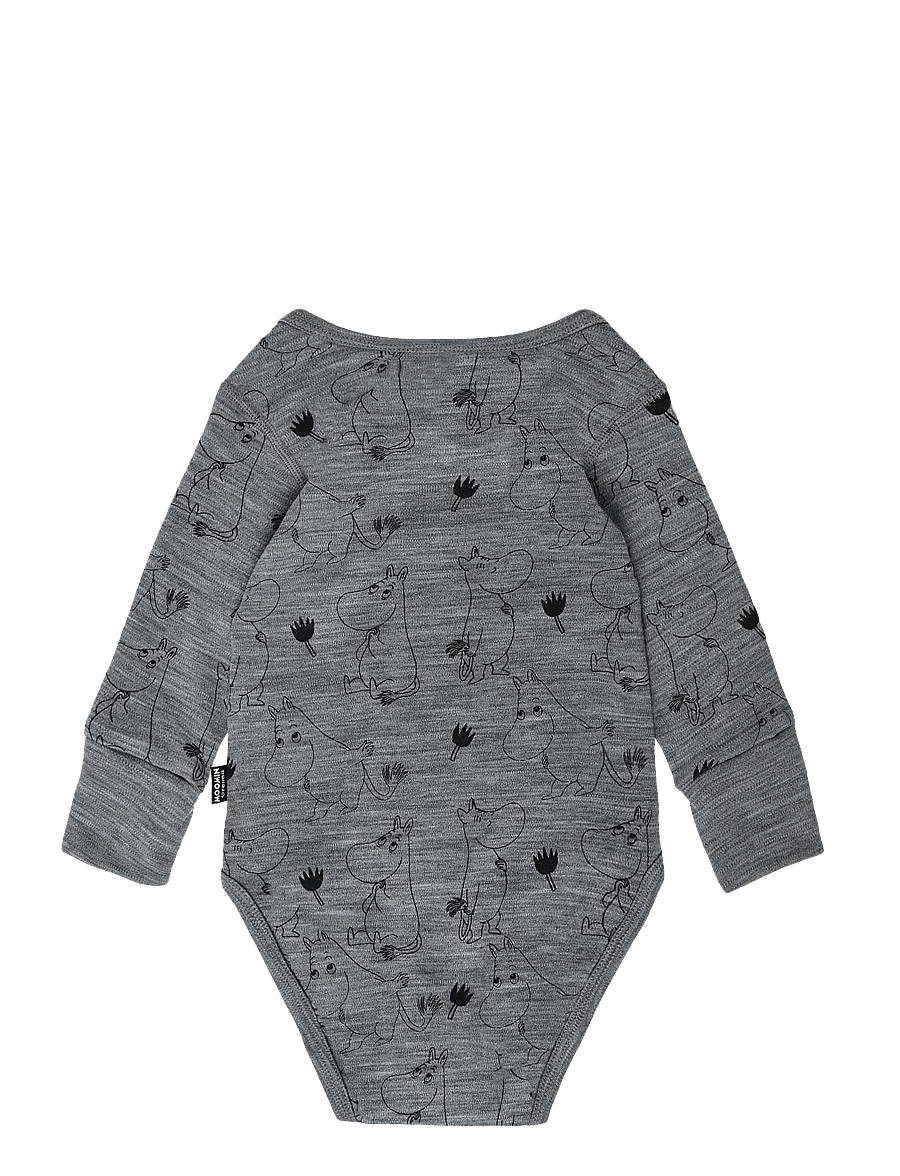Reima - Bodysuit, Moomin Raraste - base layer baby - melange grey - 1