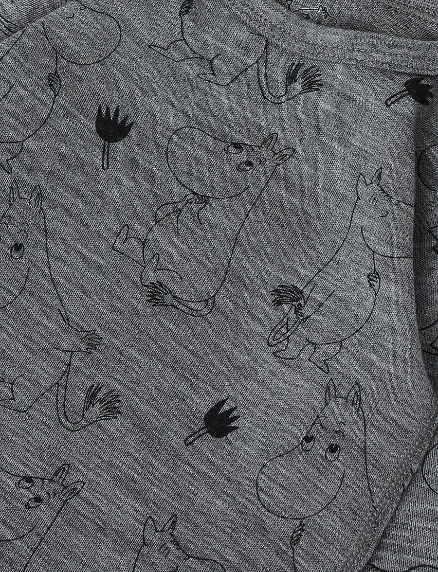 Reima - Bodysuit, Moomin Raraste - base layer baby - melange grey - 2