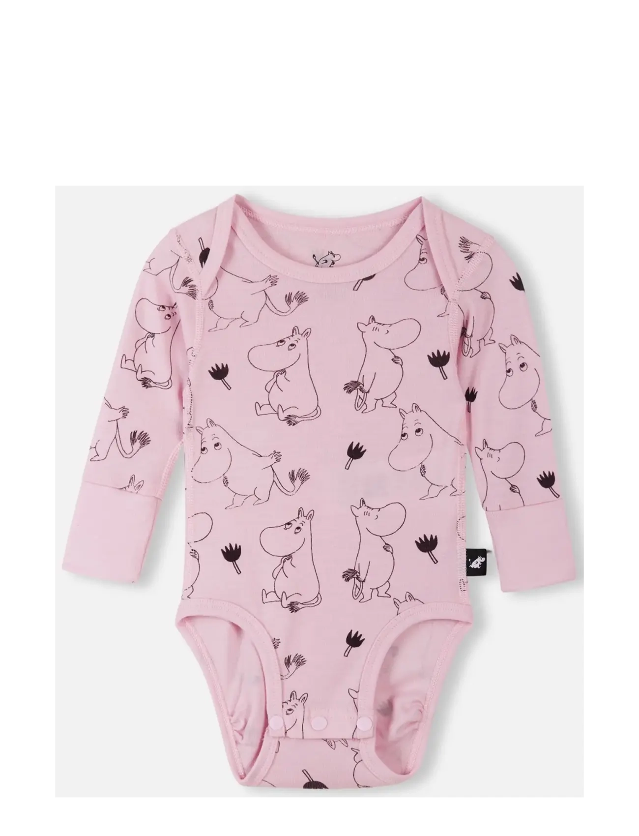 Reima Bodysuit, Moomin Raraste, 62, Pink, Bodys > Langærmede, Børn