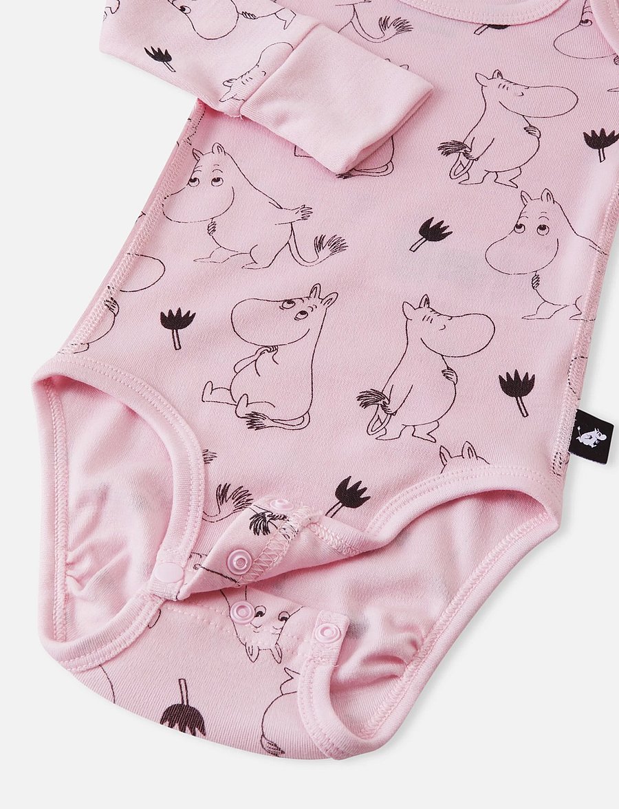 Reima - Bodysuit, Moomin Raraste - base layer baby - pale rose - 2